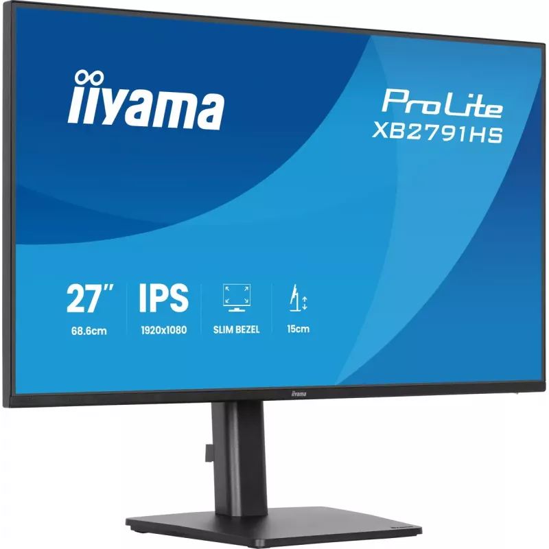 iiyama ProLite XB2791HS-B1 monitorius 68.6 cm (27 colių) 1920 x 1080 pikselių Full HD LED Juodas