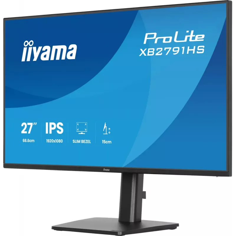 iiyama ProLite XB2791HS-B1 monitorius 68.6 cm (27 colių) 1920 x 1080 pikselių Full HD LED Juodas