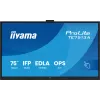 Interaktyvus plokščiasis ekranas IIYAMA TE7513A-B2AG 75 colių 4K UHD lietimui jautrus, 500 cd/m², Wi-Fi, Android, 24/7