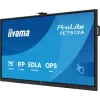 Interaktyvus plokščiasis ekranas IIYAMA TE7513A-B2AG 75 colių 4K UHD lietimui jautrus, 500 cd/m², Wi-Fi, Android, 24/7