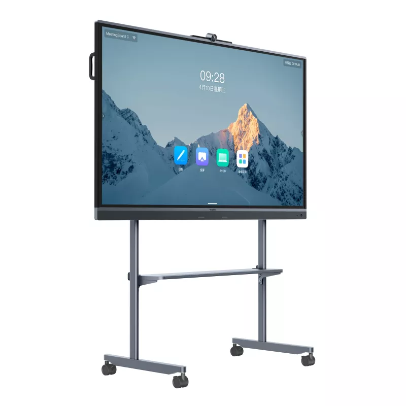 Interaktyvus ekranas Yealink MB75C-EDLA 75 colių 3840x2160 16:9 8GB RAM 64MB atminties 30W garsiakalbiai 50MP kamera FOV 98.2° Juoda