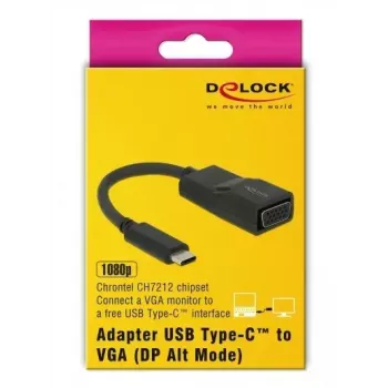 USB-C į VGA vaizdo adapteris DeLOCK 63923