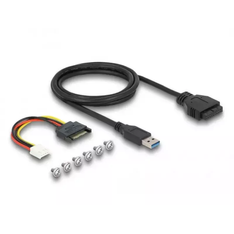 DeLOCK 3.5 colio USB priekinis skydelis 2 x USB Type-C 2 x USB Type-A juodas