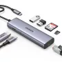USB-C centrinis įrenginys UGREEN 90568 2x USB 3.0 HDMI RJ45 SD TF PD