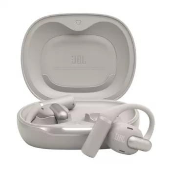 Ausinės JBL Sense Pro TWS užkabinamos ant ausies skambučiams ir muzikai, 20–40000 Hz, USB-C įkrovimo stovas, Pilka, 95,2 g