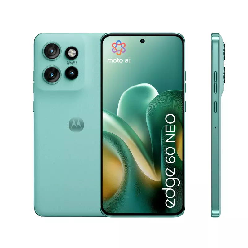 Mobilusis telefonas Motorola edge 60 Neo 16,1 cm (6,36 colio) Dual SIM Android 15 5G USB Type-C 12 GB 256 GB 5000 mAh Turkis