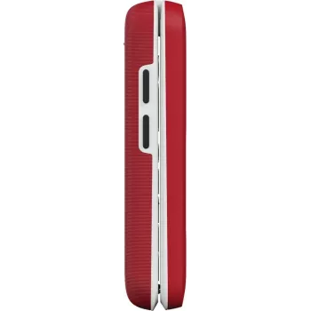Doro Leva E30 sulankstomas telefonas, 2,8 colio (7,11 cm) 320x240, viena SIM, 0,3 MP kamera, 1150 mAh, IP55, raudonai baltas