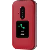 Doro Leva E30 sulankstomas telefonas, 2,8 colio (7,11 cm) 320x240, viena SIM, 0,3 MP kamera, 1150 mAh, IP55, raudonai baltas