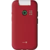 Doro Leva E30 sulankstomas telefonas, 2,8 colio (7,11 cm) 320x240, viena SIM, 0,3 MP kamera, 1150 mAh, IP55, raudonai baltas