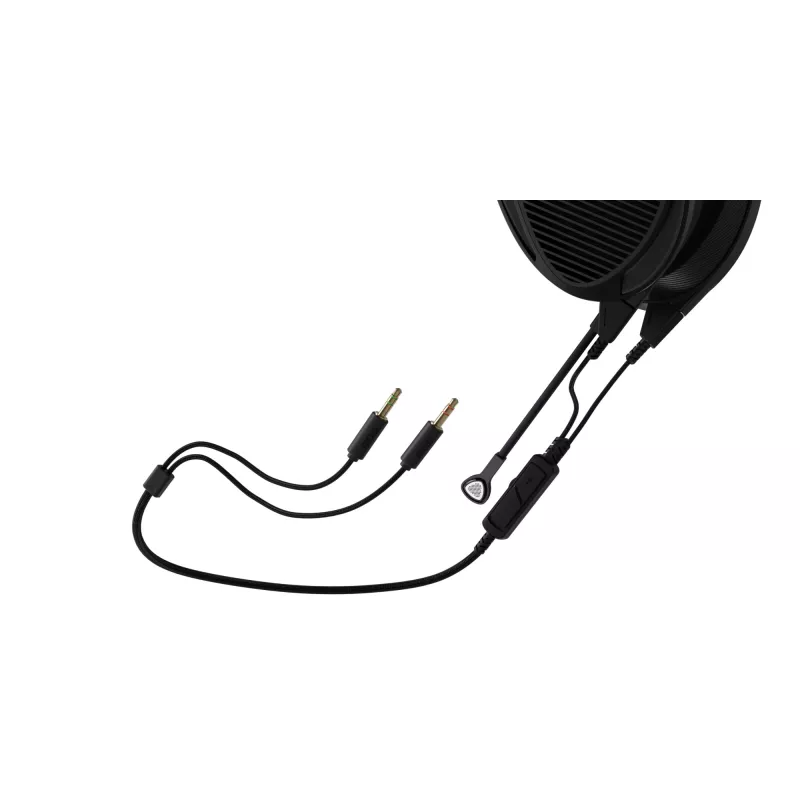 Prie ausinių laidinis žaidimų headset ASUS ROG Kithara, uždengiančios ausines, 8–55 000 Hz, 1,8 m laidas, 420 g, juoda