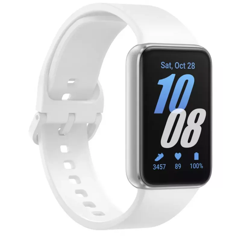 Samsung Galaxy Fit3 4.06 cm (1.6 colio) AMOLED 40 mm Skaitmeninis 256 x 402 pikseliai Liečiamas ekranas Sidabrinis