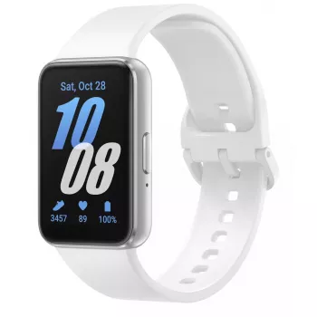 Samsung Galaxy Fit3 4.06 cm (1.6 colio) AMOLED 40 mm Skaitmeninis 256 x 402 pikseliai Liečiamas ekranas Sidabrinis