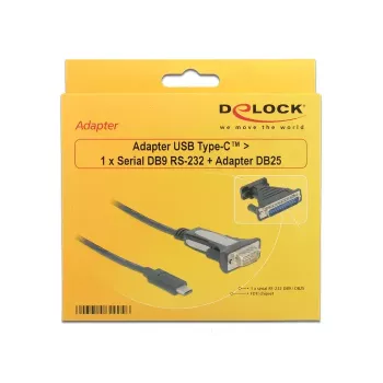 Serijinis kabelis DeLOCK 62904 Juodas 1,8 m DB-9