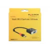 Vaizdo kabelio adapteris DeLOCK 62738, USB-A (vyriškas) → VGA (moteriškas), 0,2 m
