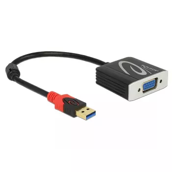 Vaizdo kabelio adapteris DeLOCK 62738, USB-A (vyriškas) → VGA (moteriškas), 0,2 m