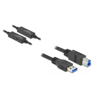 USB laidas DeLOCK 85380 USB 3.2 Gen 1 10 m USB A USB B juodas