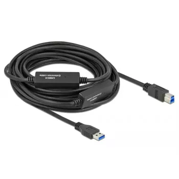 USB laidas DeLOCK 85380 USB 3.2 Gen 1 10 m USB A USB B juodas