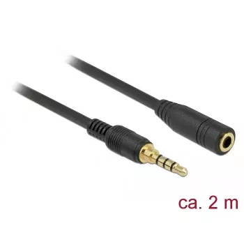Garso kabelis DeLOCK 85631 2 m 3,5 mm juodas