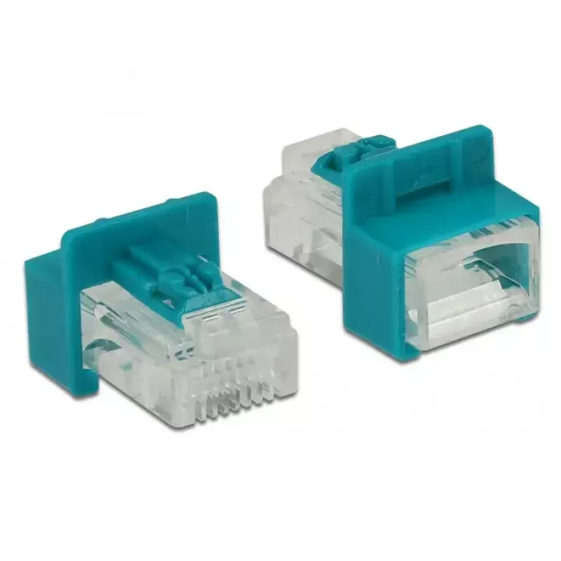 DeLOCK RJ45 Secure Clip rinkinys LAN kabelio apsaugai (6 vnt.), raudonos spalvos (86425)