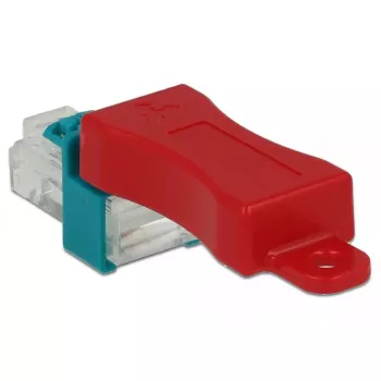 RJ45 prievado blokavimo raktas DeLOCK 86425 (6 vnt., raudoni)