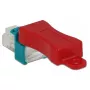 DeLOCK RJ45 Secure Clip rinkinys LAN kabelio apsaugai (6 vnt.), raudonos spalvos (86425)