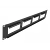 Patch panel DeLOCK Easy 45 19 colių 4 x 90.5 x 45.2 mm 2U juodas