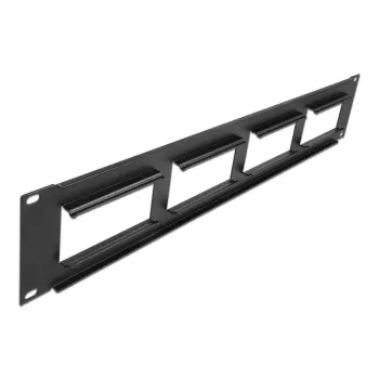 Patch panel DeLOCK Easy 45 19 colių 4 x 90.5 x 45.2 mm 2U juodas