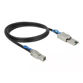 Laidas DeLOCK 83734 Mini SAS HD SFF-8644 į Mini SAS SFF-8088 1m Juodas