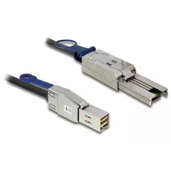 Laidas DeLOCK 83734 Mini SAS HD SFF-8644 į Mini SAS SFF-8088 1m Juodas