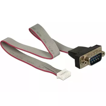Serialinis kabelis DeLOCK 89632 juoda pilka raudona 0,3 m DB-9