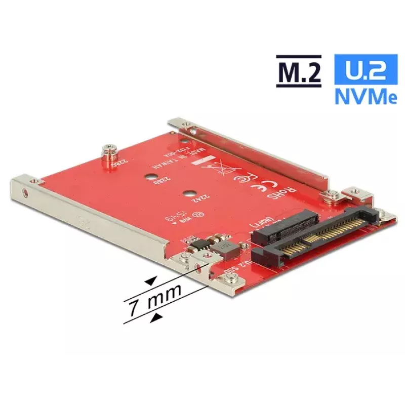 DeLOCK 62725 Vidinė M.2 sąsajos plokštė U.2 68 kontaktų