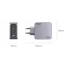 UGREEN Nexode Pro 160W GaN įkroviklis su USB-C laidu, universalus, juodas/pilkas, AC greitasis įkrovimas, vidaus naudojimui