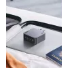 UGREEN Nexode Pro 160W GaN įkroviklis su USB-C laidu, universalus, juodas/pilkas, AC greitasis įkrovimas, vidaus naudojimui