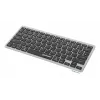 Manhattan Ultra Slim Dual-Mode belaidė klaviatūra, Vokiečių QWERTZ išdėstymas, Bluetooth 3.0 ir 2,4 GHz, 78 žemo profilio žirkliniai klavišai, 10 m diapazonas, USB-A micro imtuvas, AAA baterija (įtraukta), Windows ir Mac, 3 metų garantija