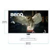 Monitorius kompiuteriui BenQ EW270Q 27 colių (68,6 cm) 2560 x 1440 2K itin didelės raiškos LCD baltas su įmontuotais garsiakalbiais