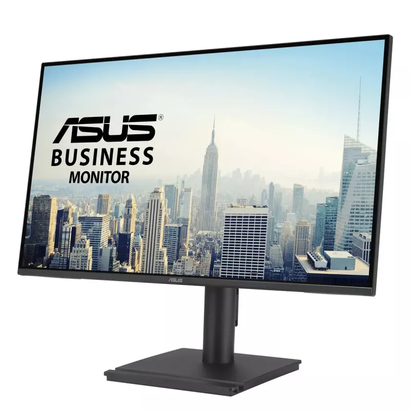 27 colių ASUS BE27AQ IPS LCD monitorius, 2560 x 1440 WQHD, 5 ms, USB 3.2 stotelė, reguliuojamas aukštis, VESA, įmontuoti garsiakalbiai, juodas