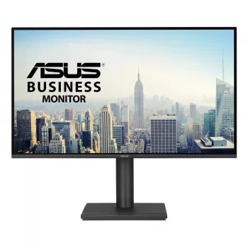 27 colių ASUS BE27AQ IPS LCD monitorius, 2560 x 1440 WQHD, 5 ms, USB 3.2 stotelė, reguliuojamas aukštis, VESA, įmontuoti garsiakalbiai, juodas
