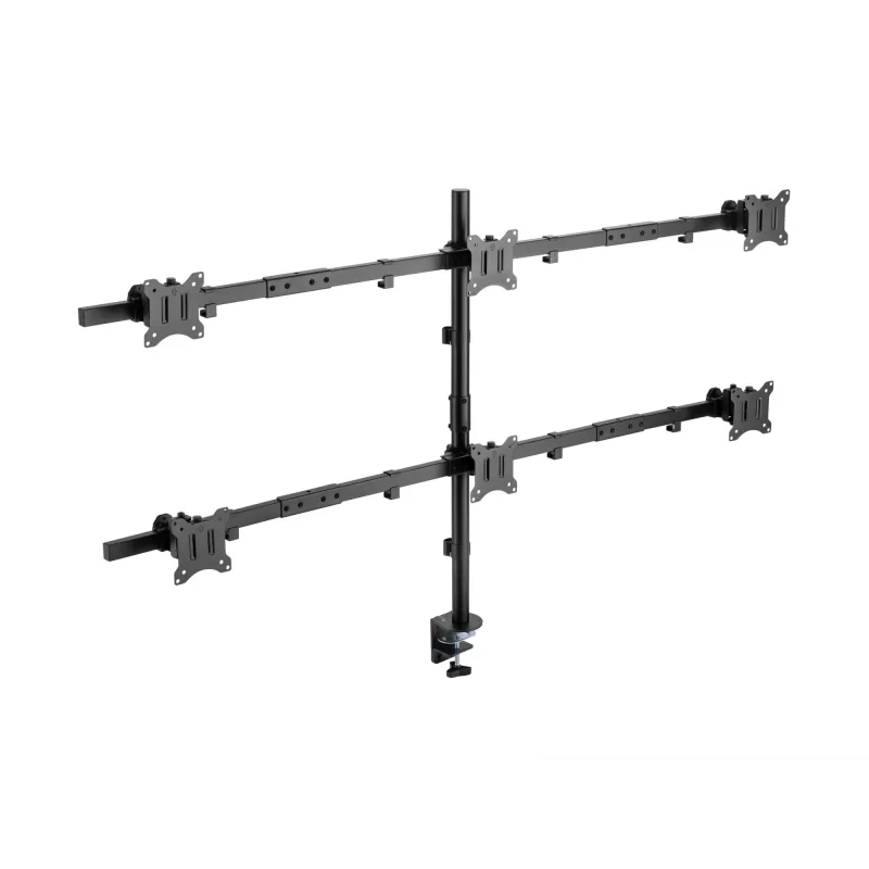 Monitorų laikiklis ant stalo Equip 17–32 colių šarnyrinis 6 monitoriams, modelis 650160