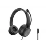Ausinės CONCEPTRONIC POLONA05BC – Stereo USB-C, triukšmą slopinantis mikrofonas, uždengiančios ausis, 2 m laidas, 20–22000 Hz, juodos