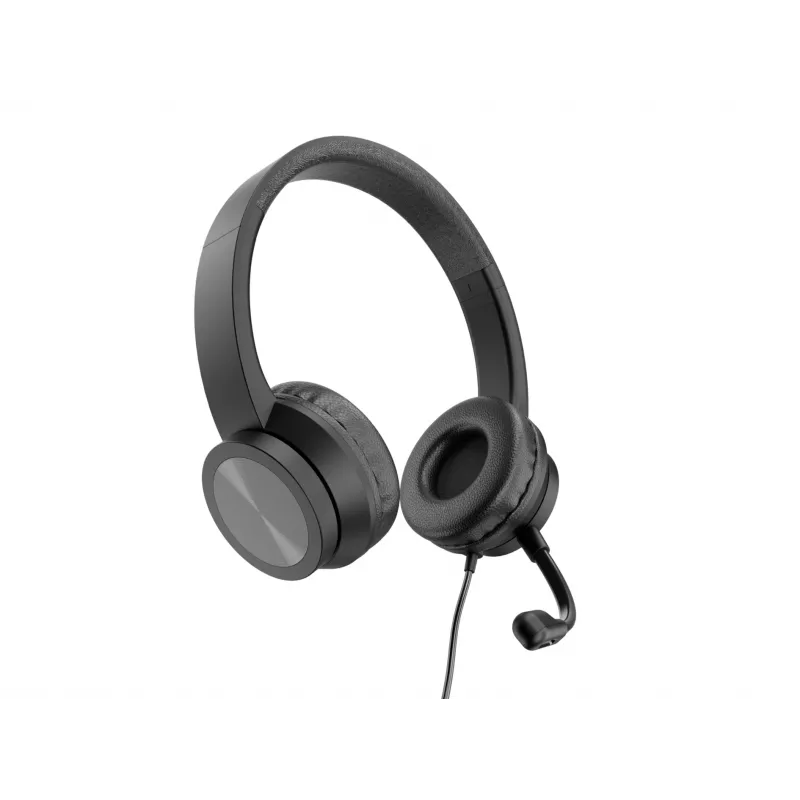 Ausinės CONCEPTRONIC POLONA05BC – Stereo USB-C, triukšmą slopinantis mikrofonas, uždengiančios ausis, 2 m laidas, 20–22000 Hz, juodos
