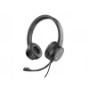 Ausinės CONCEPTRONIC POLONA05BC – Stereo USB-C, triukšmą slopinantis mikrofonas, uždengiančios ausis, 2 m laidas, 20–22000 Hz, juodos