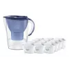 Vandens filtras BRITA Marella 2,4 L, mėlynas/skaidrus, su 12 kasečių