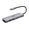 Ugreen 15214 USB-C dokas / prievadų replikatorius, USB 3.2 Gen 1, alyvinė metalinė