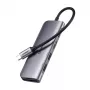 Ugreen 15214 USB-C dokas / prievadų replikatorius, USB 3.2 Gen 1, alyvinė metalinė