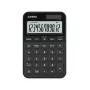Stalinis skaičiuotuvas CASIO MS-20YC – pagrindinis modelis, baterija/saulė, mokesčių ir pelno skaičiavimai, juodas