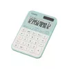 Stalinis skaičiuotuvas CASIO MS-20YC – 12 skaitmenų, baterija/saulė, mokesčių ir pelno funkcijos, šviesiai žalia