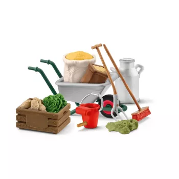 Schleich 42610S Stable Care Accessories – daugiaspalviai arklidžių priežiūros aksesuarai, rekomenduojamas amžius 3+