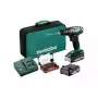 Belaidis pistoleto tipo gręžtuvas Metabo BS 18 — 18 V LiPo, 1,3 kg, be rakto griebtuvas, 1 cm, 1600 aps./min., 20 mm mediena