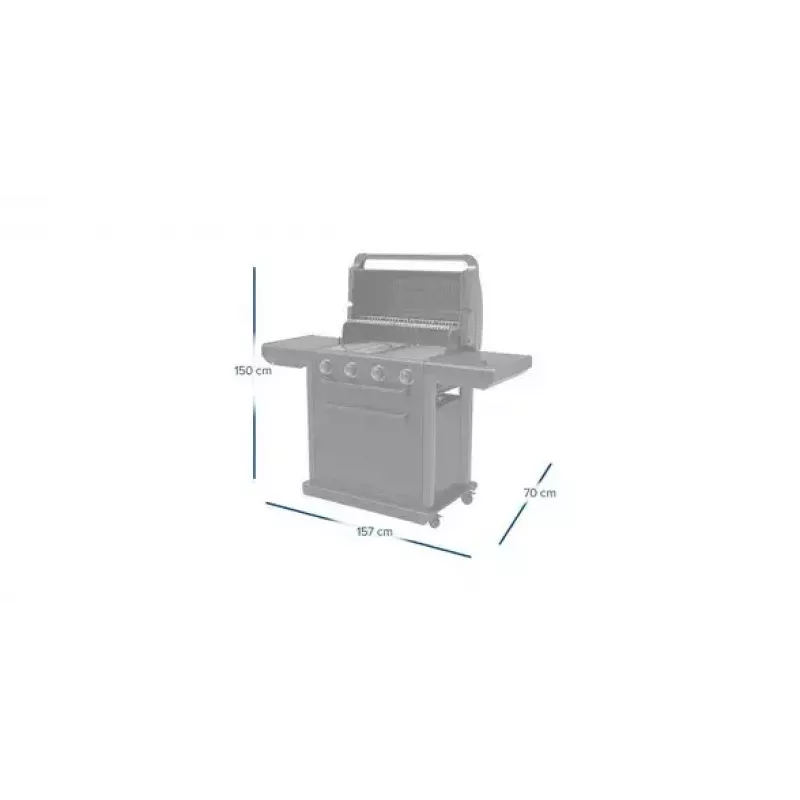 Kampinė dujinė kepsninė Campingaz 4 Series Classic Onyx S 37386 juoda 15,9 kW