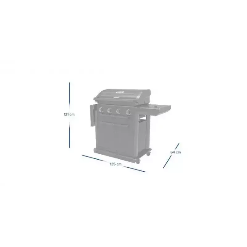 Kampinė dujinė kepsninė Campingaz 4 Series Classic Onyx S 37386 juoda 15,9 kW